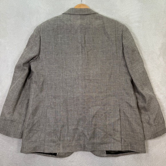 Joseph Abboud Heritage Blazer Mens 44R Wool Linen GUABELLO Sport Coat Jacket EUC - Picture 10 of 12